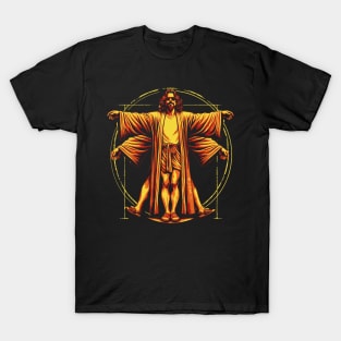 Vitruvian Dude Da Vinci Vitruvian Man Big Lebowski T-Shirt